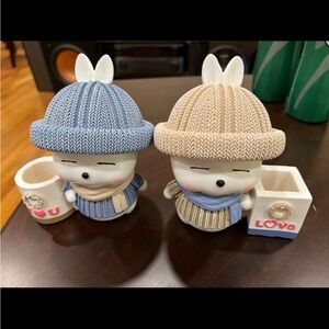 Cute rabbit piggy bank (2 sell together) (Brand New!)
